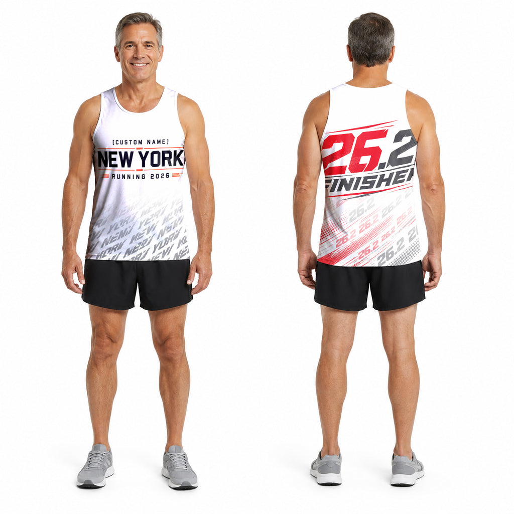 Minimalist Typography The NYC Race Day Running Tank Top