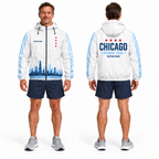 Custom Name Chicago Four Star Runner Running Windbreaker Jacket