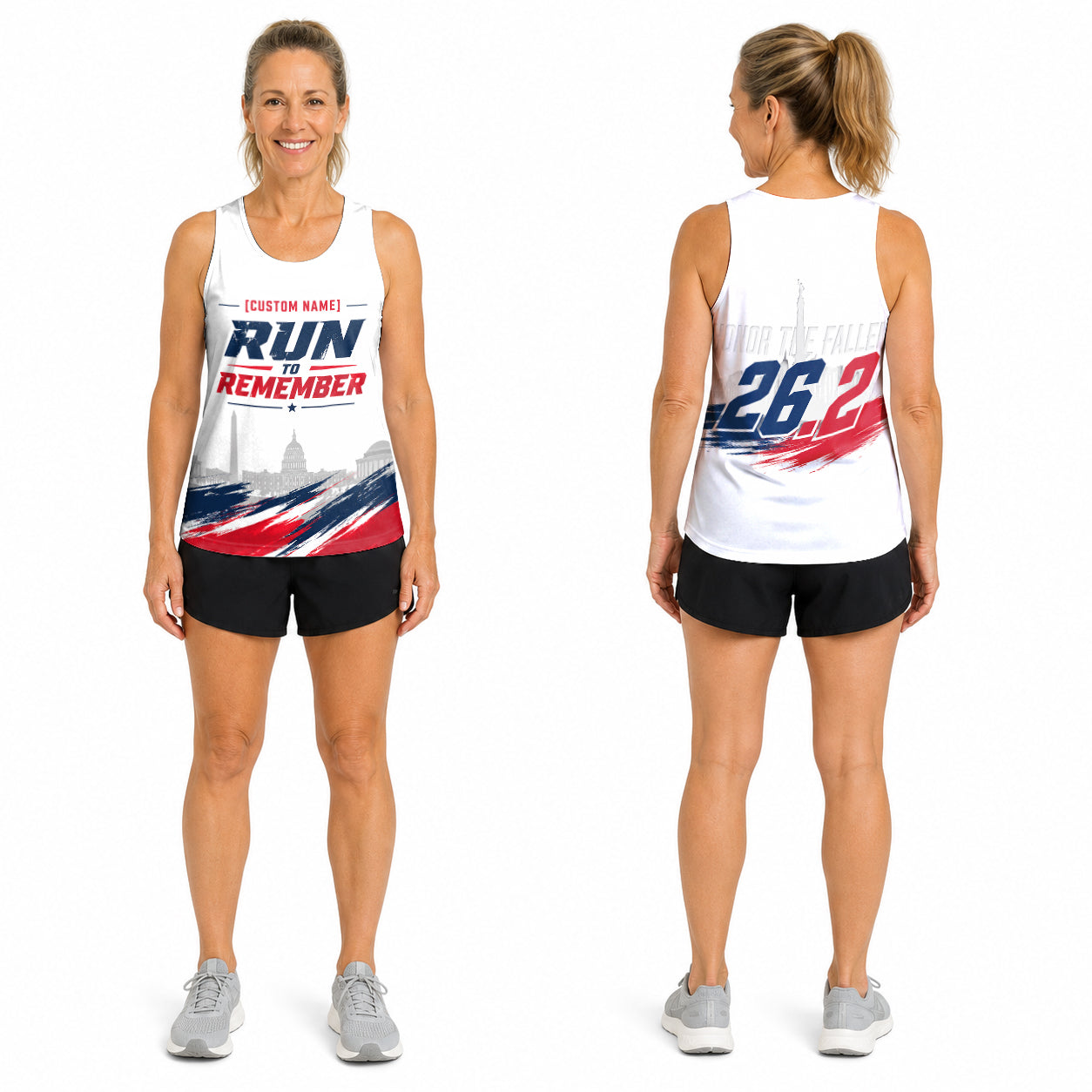 Run To Remember The Marine Corp Race Day Running Tank Top