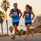 Funny Running Tank Top _ I am Slow Tech Running Singlet
