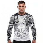 Odin’s Gaze The Fenrir & Vegvísir Guardian BJJ Rash Guard