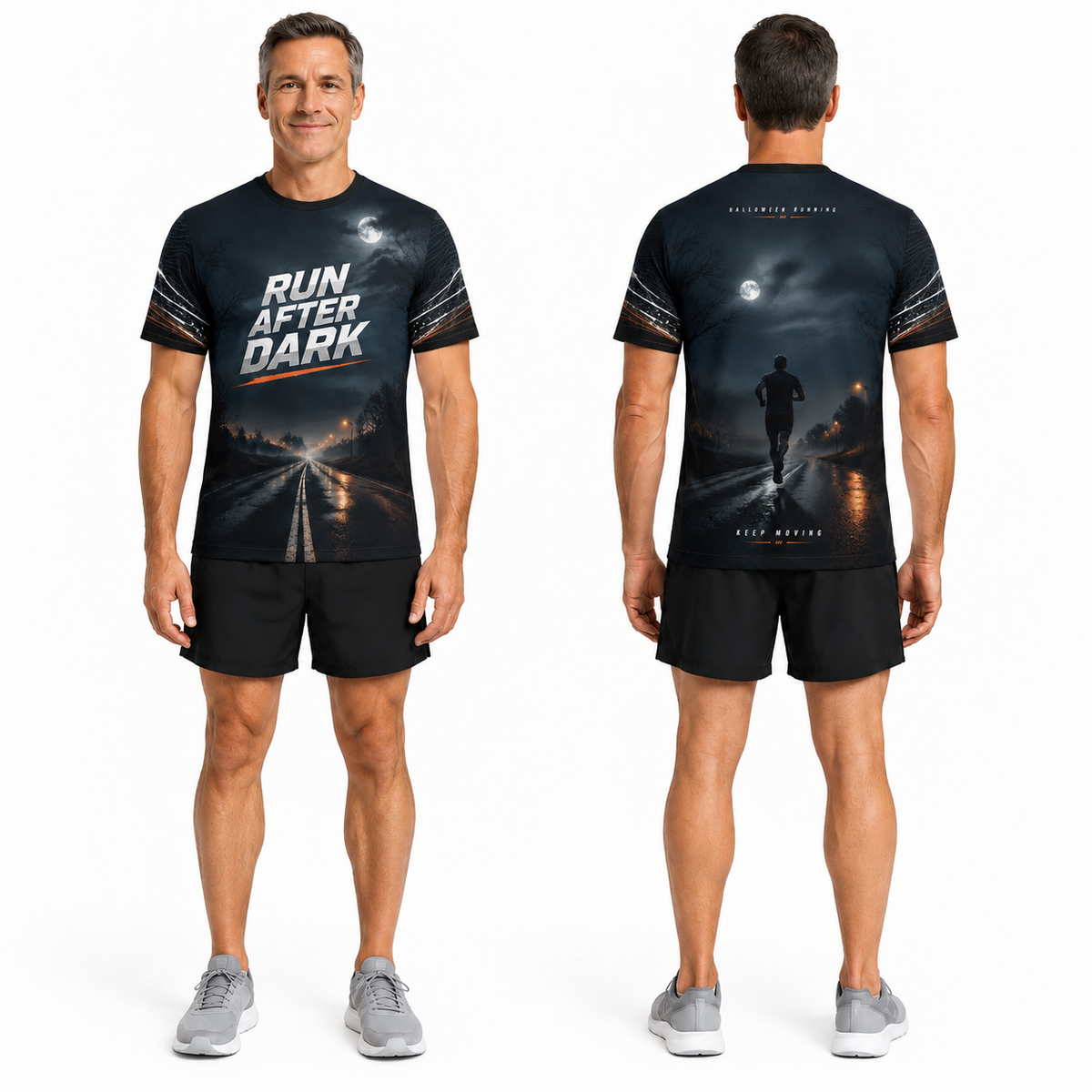Run After Dark Halloween Tech Running T-Shirt