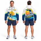 Custom Name Run The Sunshine State Florida Running Windbreaker Jacket