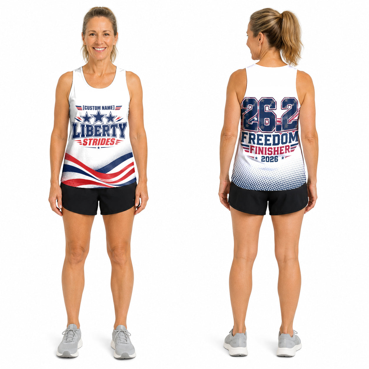 Liberty Strides The Marine Corp Race Day Running Tank Top