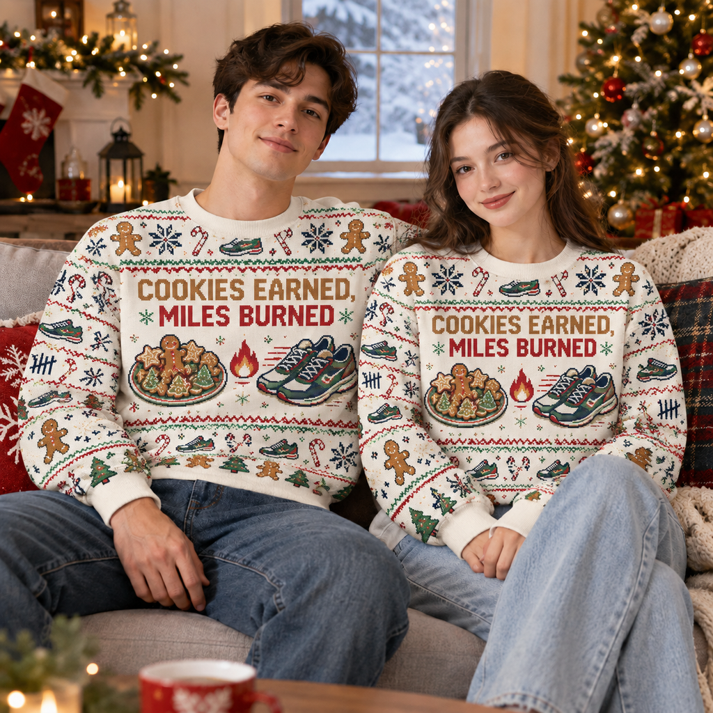 Cookies Earned Miles Burned Sweater