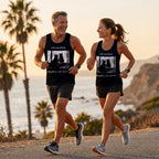 Cat Running Tank Top Funny Cat Running Singlet for Men and Women