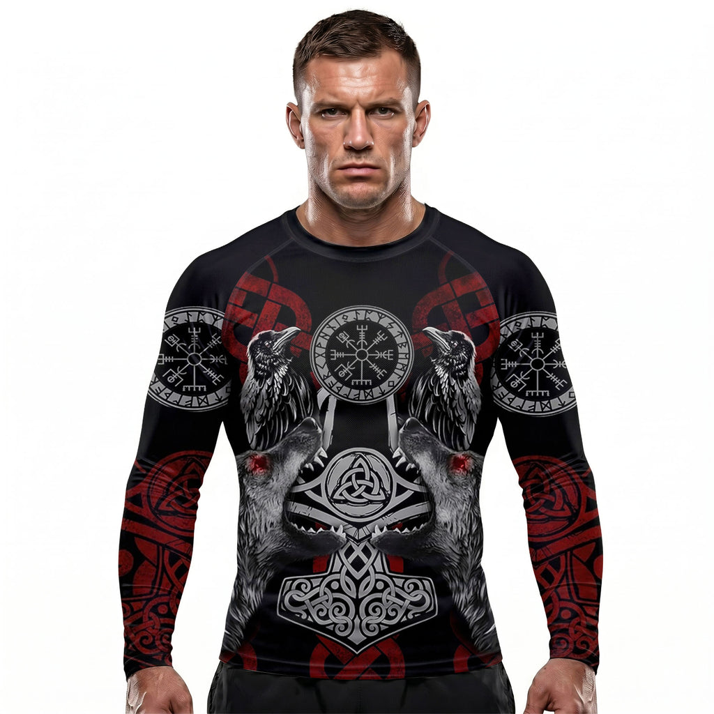 Viking Compass of Destiny BJJ Rash Guard
