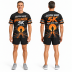Custom Name Halloween 5K Finisher Halloween Tech Running T-Shirt