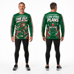 Custom Name Elf Made Me Run Running Long Sleeve Shirt