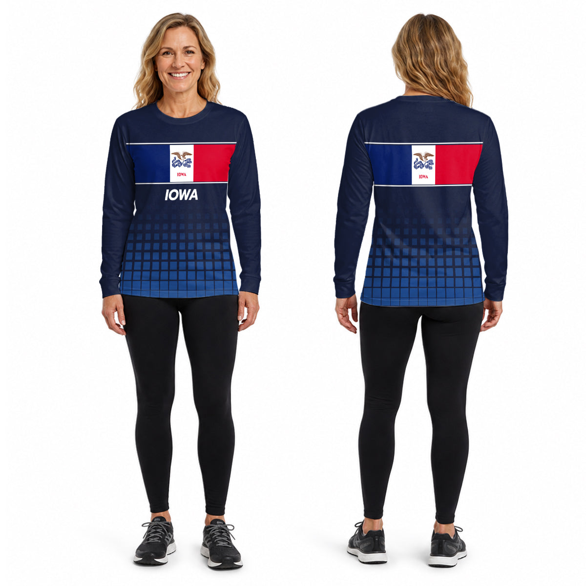 Iowa State Pride Long Sleeve Running T-Shirt