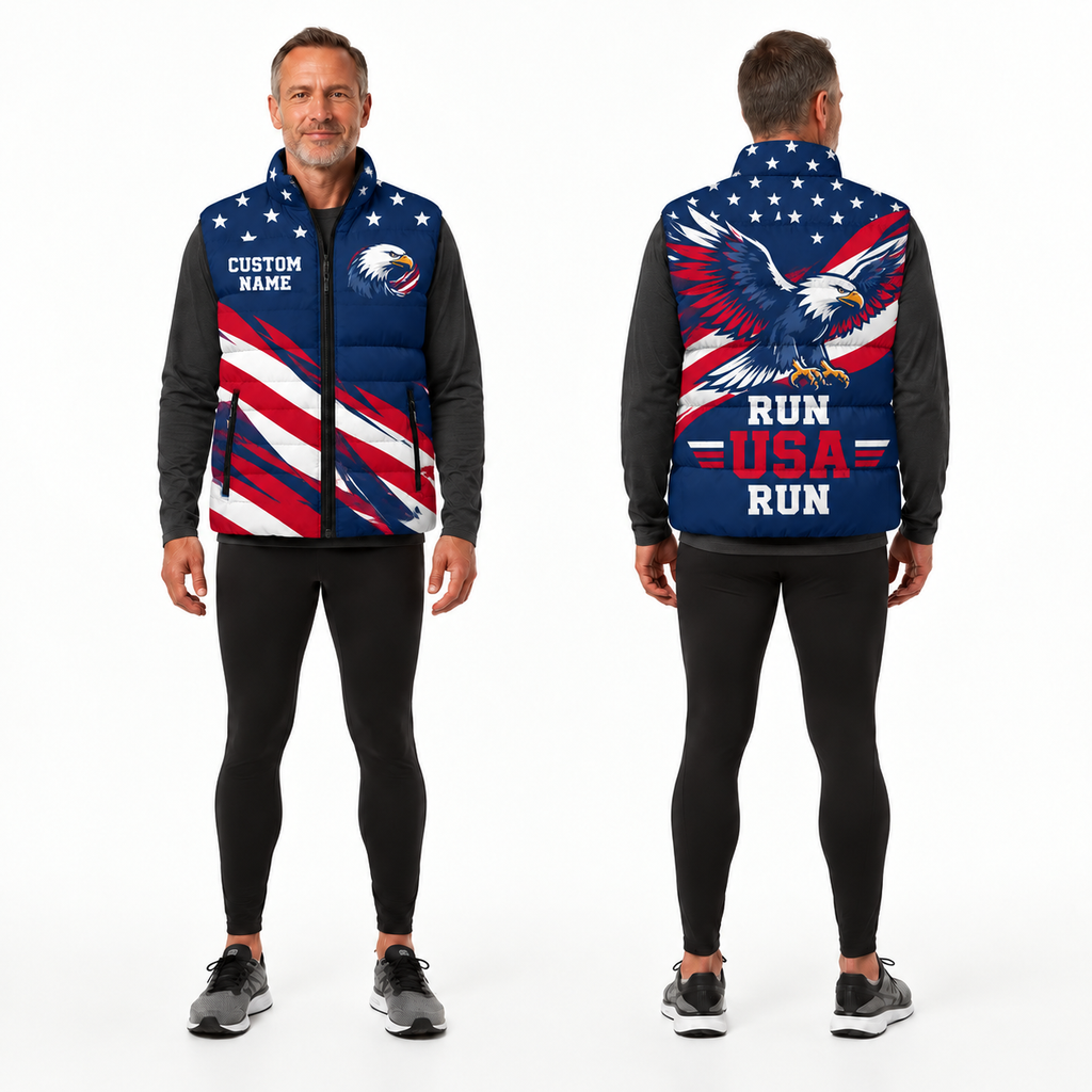 American Eagle Freedom Runner Sleeveless Running Puffer Jacket
