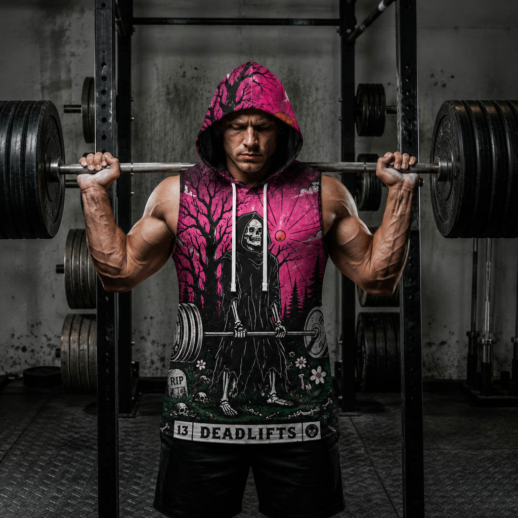 Dead Lift Men's Workout Hooded Tank Top