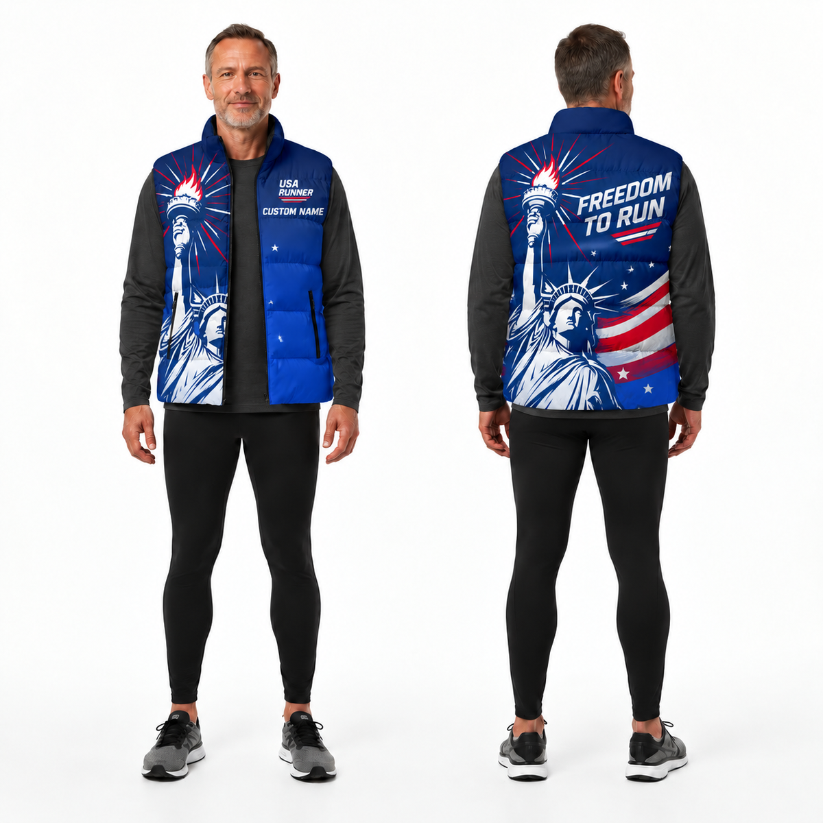 Liberty Torch Runner Sleeveless Running Puffer Jacket