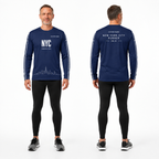 Custom Name NYC Minimal Performance Running Long Sleeve Shirt