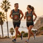 Veteran Running Tank Top - US Marine Corps Veteran V6 Tech Singlet