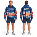 Custom Name California Bridge & Bay Runner Running Windbreaker Jacket