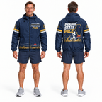 Custom Name Prairie State Pace Illinois Running Windbreaker Jacket