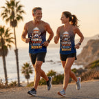 Teacher Running Tank Top Coffee Fueled Teacher Runner Tech Running Singlet