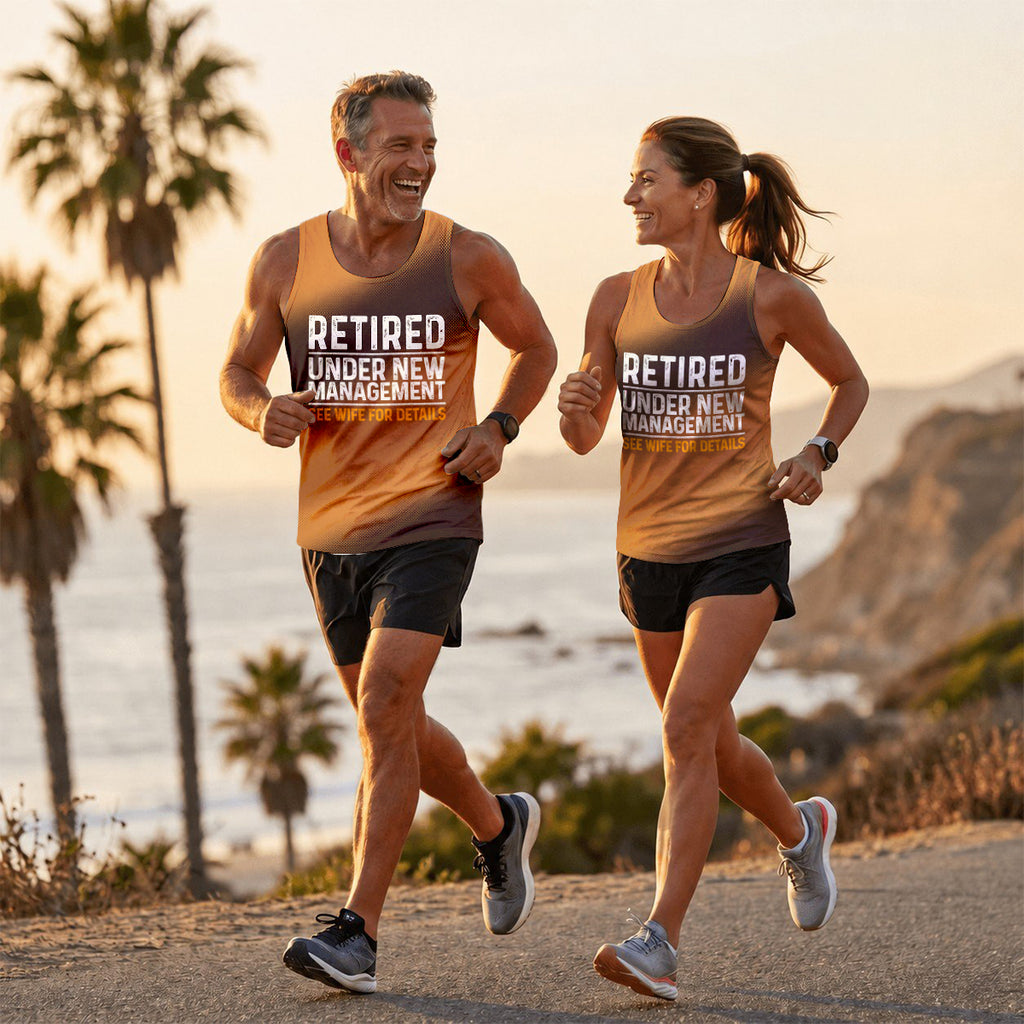 Retirement Running Tank Top Retired Running Singlet for Men