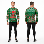Custom Name Miles Sleigh the Season Santa Hustle Galveston Running Long Sleeve Shirt