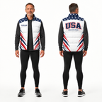 Stars & Stripes Velocity Sleeveless Running Puffer Jacket