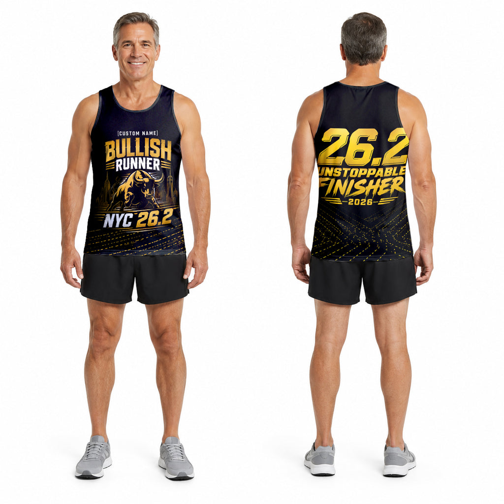 Wall Street Bull The NYC Race Day Running Tank Top
