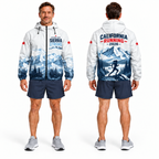 Custom Name California Sierra Strong Running Windbreaker Jacket