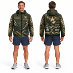 Custom Name Army Honor Duty Country Running Windbreaker Jacket