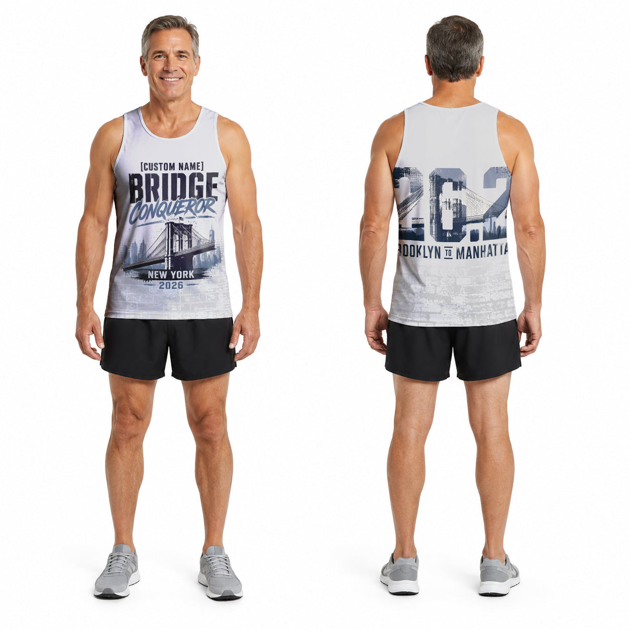 Brooklyn Bridge Conqueror The NYC Race Day Running Tank Top