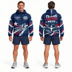 Custom Name Texas Freedom Miles Running Windbreaker Jacket