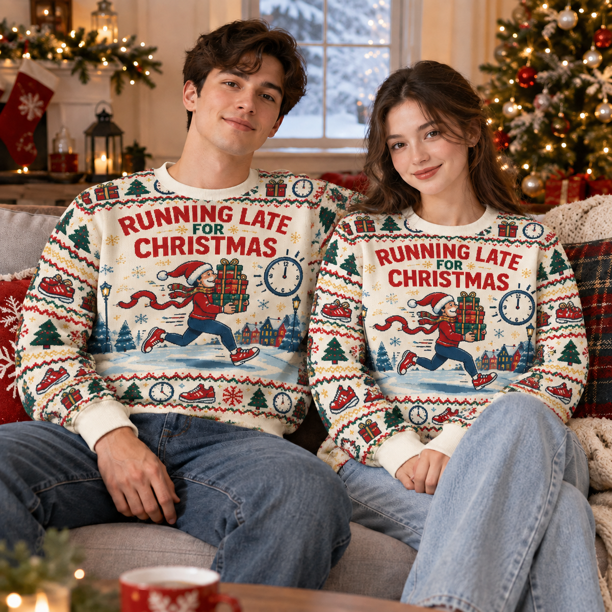 Running Late For Christmas Sweater