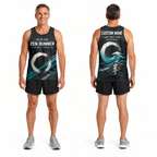 Custom Name Miles Zen Wave Endurance Running Tank Top