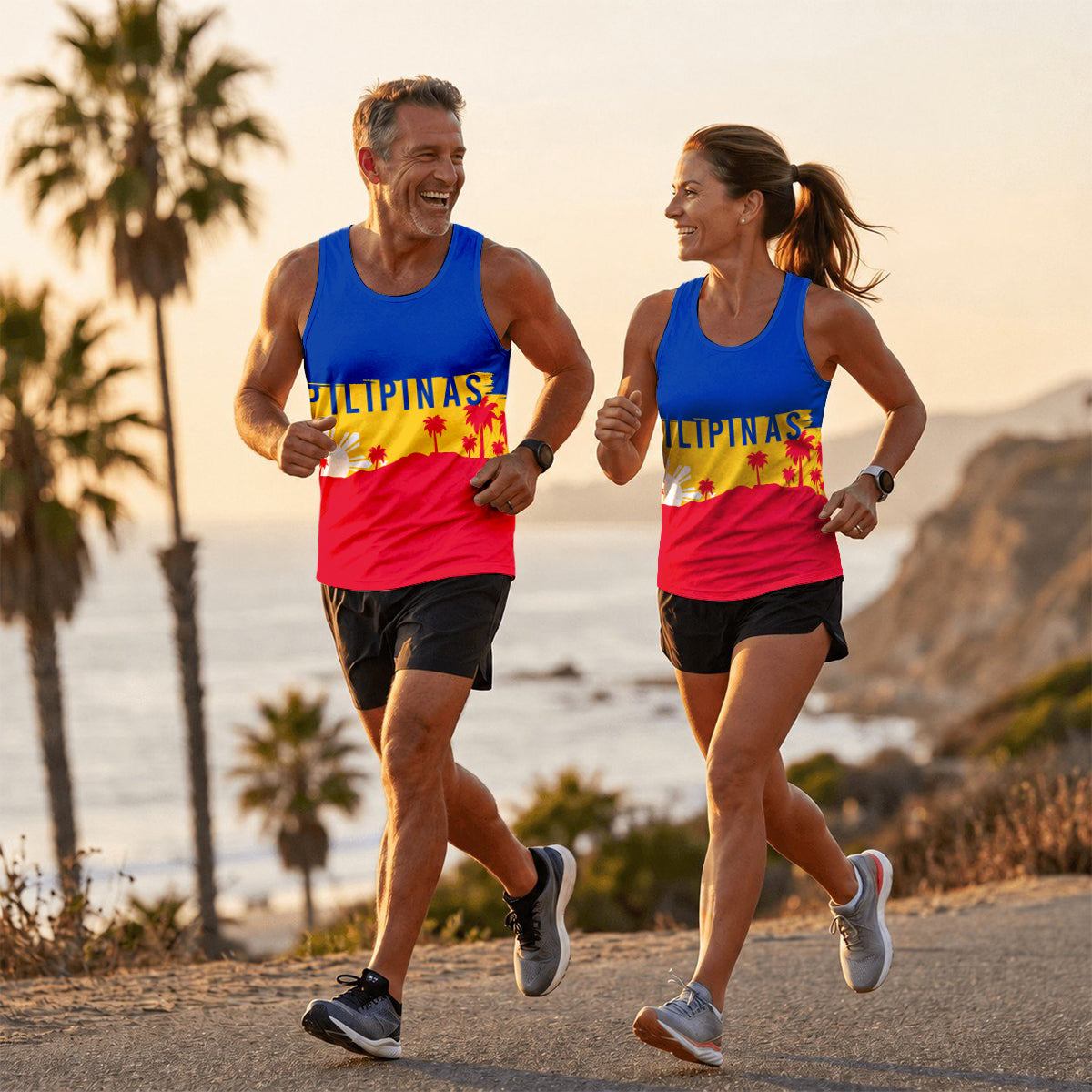 Philippines Running Tank Top Pilipinas Running Singlet for Men and Women