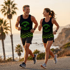 Vegan Running Tank Top Powered by Plants Running Singlet for Men and Women