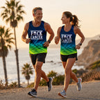 Cancer Fighter Running Tank Top Cancer Skull Running Singlet for Men and Women