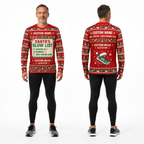 Custom Name Miles Santa’s Slow List Santa Hustle Galveston Running Long Sleeve Shirt