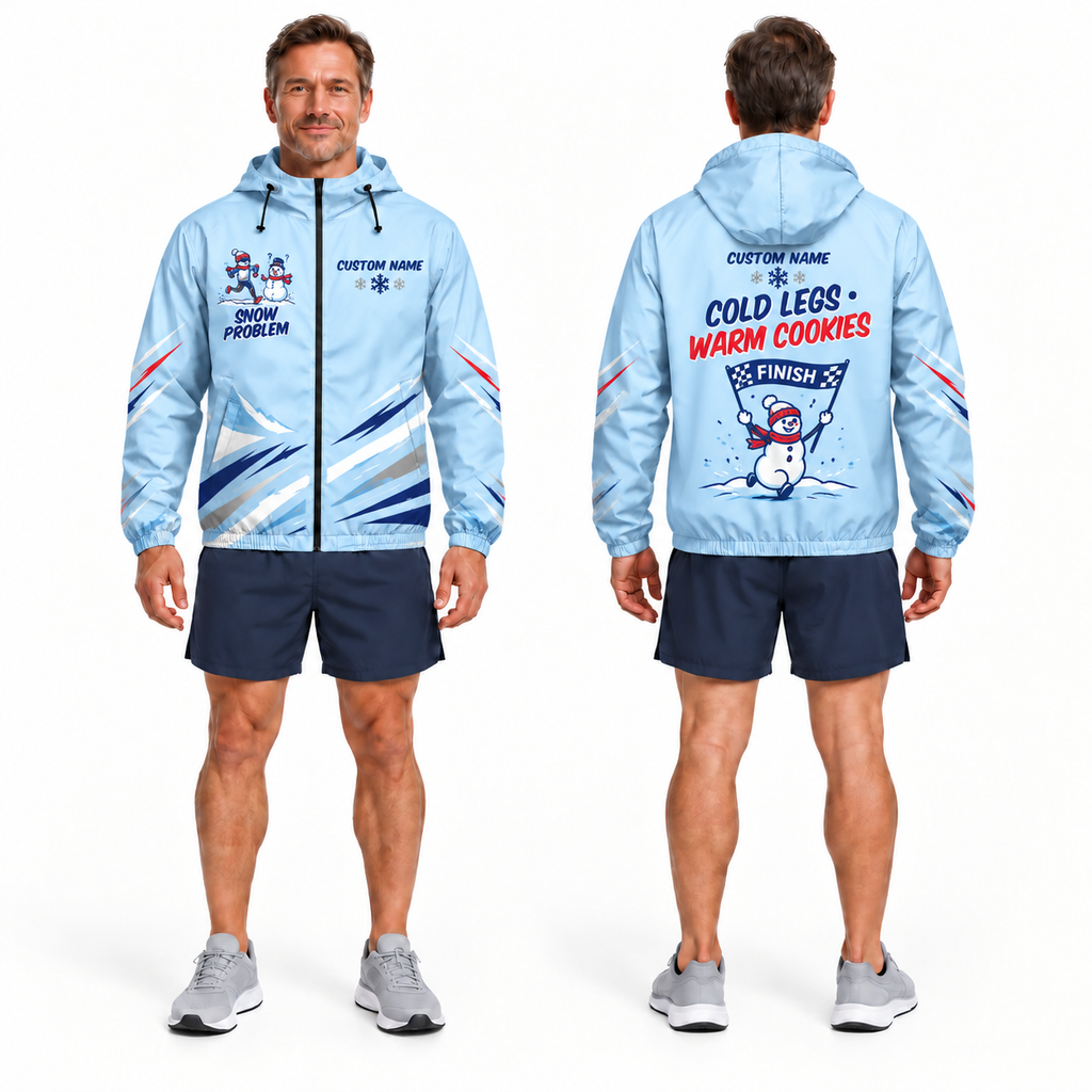 Custom Name Snow Problem Running Windbreaker Jacket