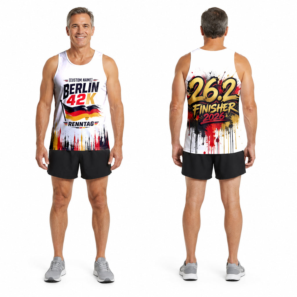 Urbaner Farbtropfen Berlin Wettkampftag Lauf-Tanktop