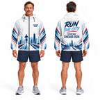 Custom Name Chicago Run The City Running Windbreaker Jacket