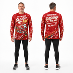 Custom Name Sleigh My 5K Running Long Sleeve Shirt