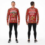 Custom Name Miles Christmas Freakin’ Miles Santa Hustle Galveston Running Long Sleeve Shirt