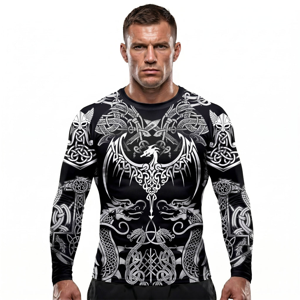 Viking Dragon BJJ Rash Guard