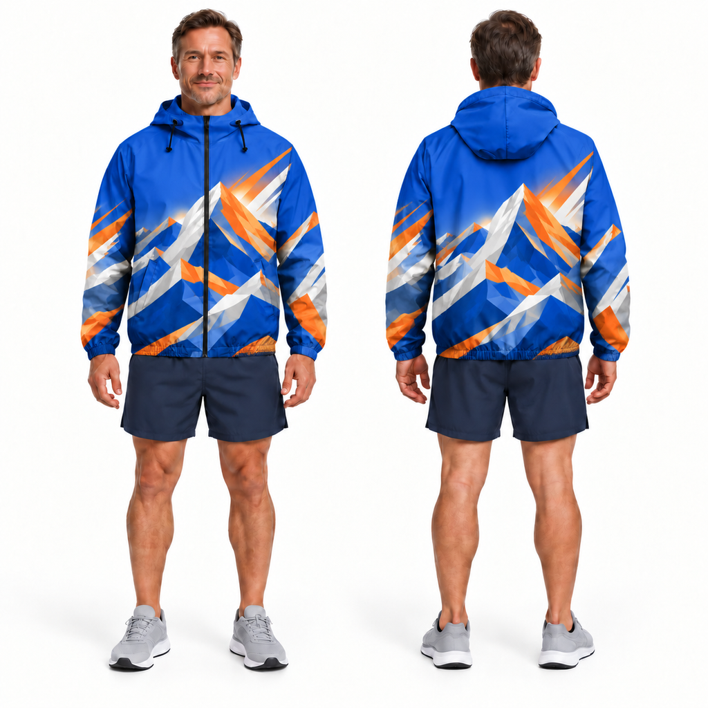Custom Name State Summit Push Running Windbreaker Jacket