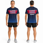 Patriotic Running T-Shirt Hawaii Tech Running Tee State Pride Tech Running T-Shirt