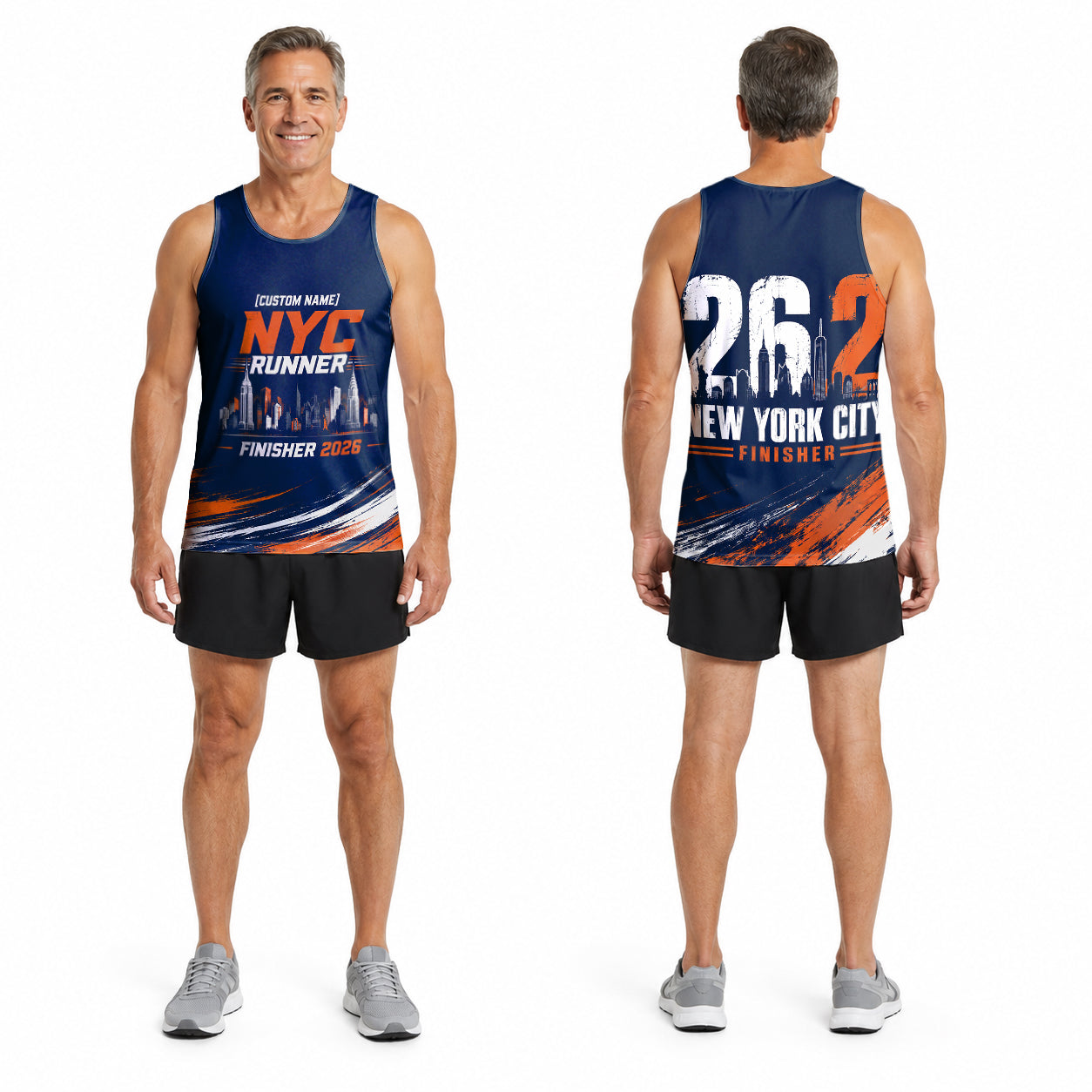 NYC Classic Skyline The NYC Race Day Running Tank Top