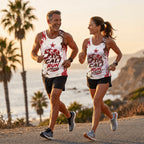 Melted Flag Flow California State Running Tank Top