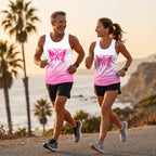 Cancer Fighter Running Tank Top Breast Cancer Survivor Running Singlet for Men and Women
