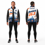 Custom Name Big Apple Race Energy Sleeveless Running Puffer Jacket