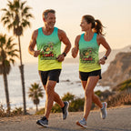 Funny Running Tank Top I Hate Running Turtle Tech Singlet V2