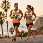 Teacher Running Tank Top Vintage Distressed Marathon Teacher Tech Running Singlet